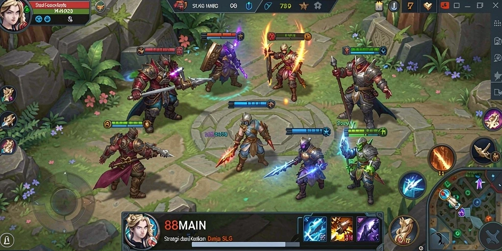 Screenshot gameplay menarik dari 88MAIN yang menampilkan strategi SLG.