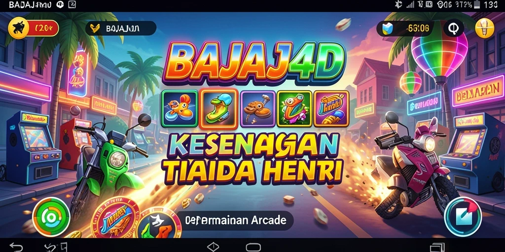 Tampilan gameplay BAJAJ4D yang penuh aksi dan keseruan Arcade.