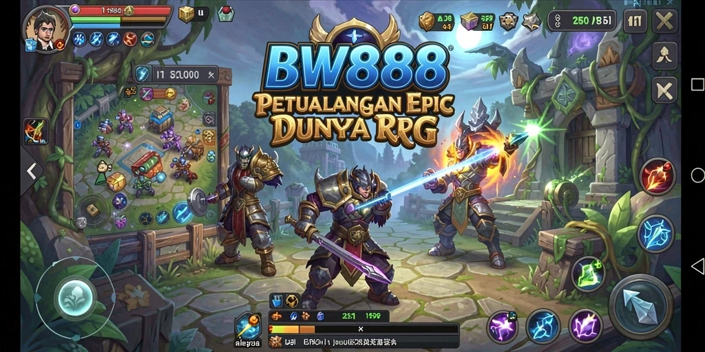 Tampilan gameplay BW888 yang memukau dan penuh aksi RPG.