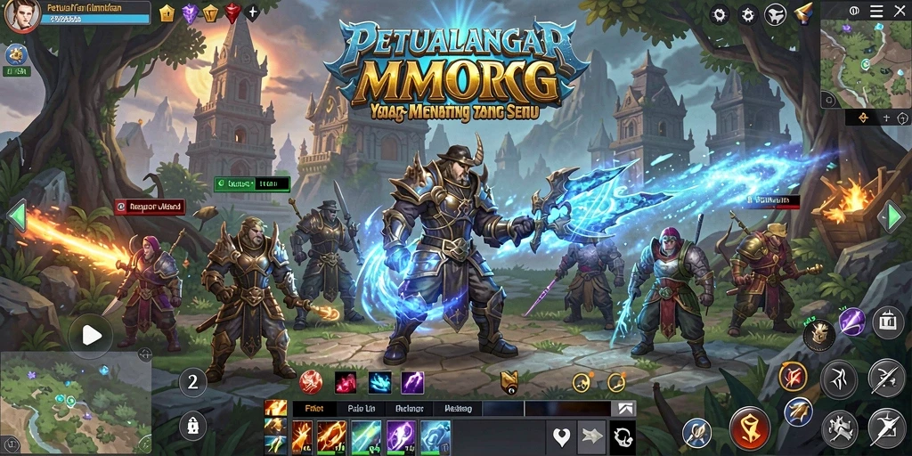 Tampilan gameplay D06 yang menawan di dunia MMORPG.