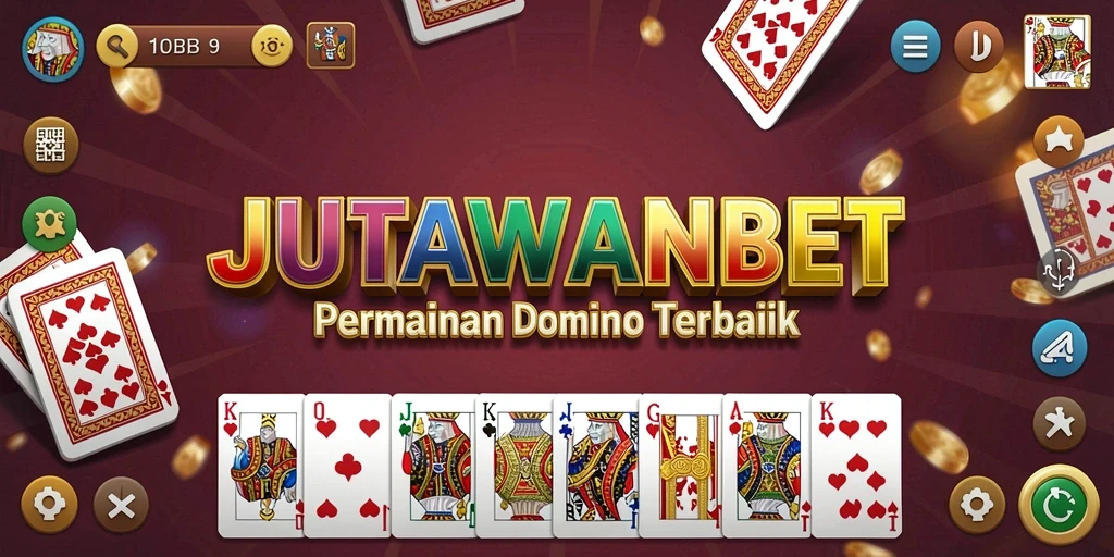 Screenshot JUTAWANBET menampilkan gameplay seru dari permainan Domino.