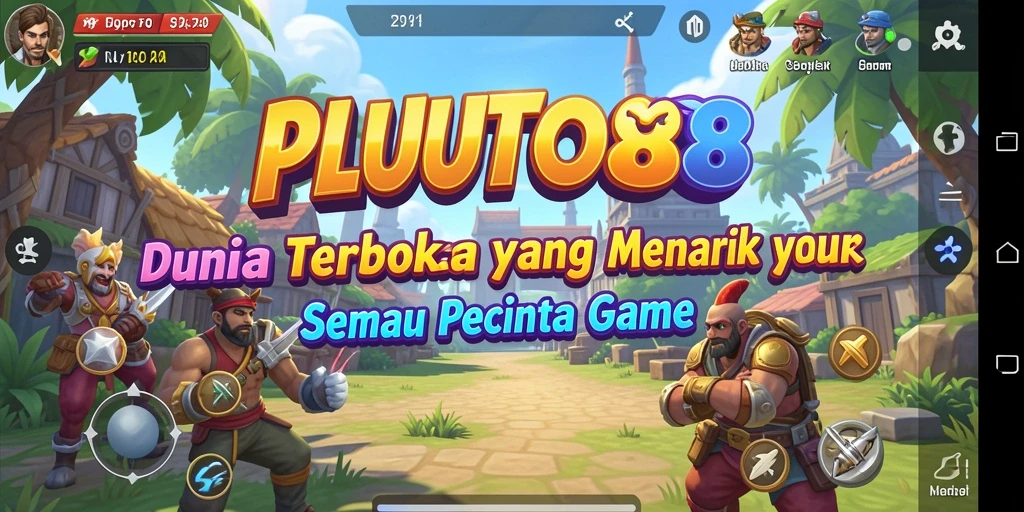Tangkapan layar menunjukkan gameplay menakjubkan dunia terbuka PLUTO88.