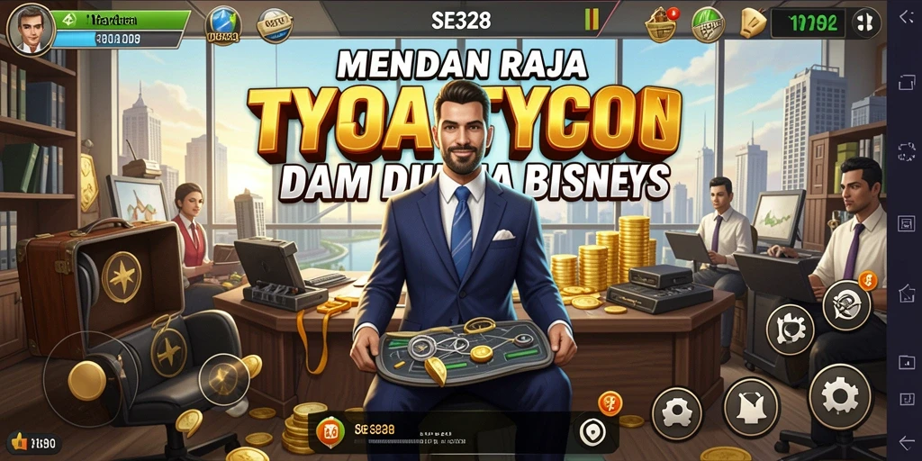 Tampilan gameplay SE328 dengan elemen Tycoon yang menarik.