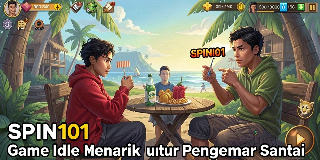 Tangkapan layar gameplay SPIN101 menunjukkan kemajuan yang menarik dalam permainan Idle.